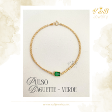 Cargar imagen en el visor de la galería, Pulso Zirconia Corte Baguette - Colores