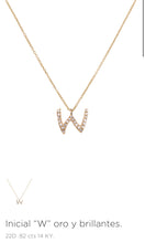 Cargar imagen en el visor de la galería, Gargantilla Dijes Iniciales con Diamante