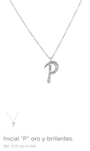 Cargar imagen en el visor de la galería, Gargantilla Dijes Iniciales con Diamante
