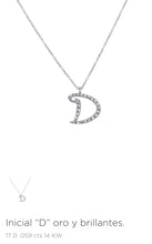 Cargar imagen en el visor de la galería, Gargantilla Dijes Iniciales con Diamante