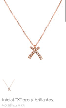 Cargar imagen en el visor de la galería, Gargantilla Dijes Iniciales con Diamante