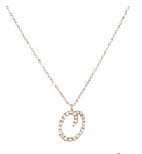Cargar imagen en el visor de la galería, Gargantilla Dijes Iniciales con Diamante