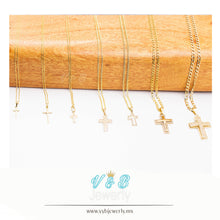 Cargar imagen en el visor de la galería, Dijes de Cruz 10k