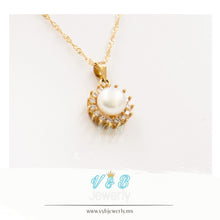 Cargar imagen en el visor de la galería, Juego de Perla con Zirconia