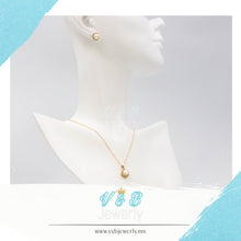 Cargar imagen en el visor de la galería, Juego de Perla con Zirconia