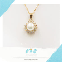 Cargar imagen en el visor de la galería, Juego de Perla con Zirconia