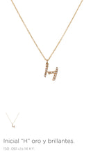 Cargar imagen en el visor de la galería, Gargantilla Dijes Iniciales con Diamante