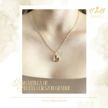 Cargar imagen en el visor de la galería, Gargantilla Silueta de Corazón Inflado
