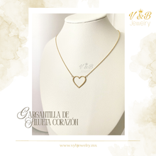 Cargar imagen en el visor de la galería, Gargantilla Silueta Corazón
