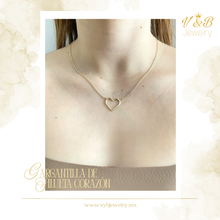 Cargar imagen en el visor de la galería, Gargantilla Silueta Corazón
