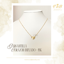 Cargar imagen en el visor de la galería, Gargantilla Corazón Inflado - 14K
