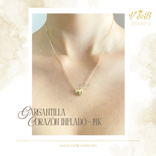 Cargar imagen en el visor de la galería, Gargantilla Corazón Inflado - 14K

