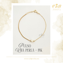 Cargar imagen en el visor de la galería, Pulso Una Perla - 14K
