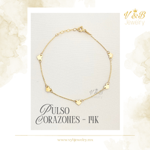Cargar imagen en el visor de la galería, Pulso de Corazones - 14K
