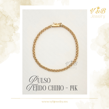 Cargar imagen en el visor de la galería, Pulso Tejido Chino - 14K
