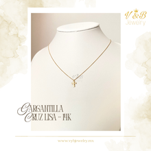 Cargar imagen en el visor de la galería, Gargantilla de Cruz - 14K
