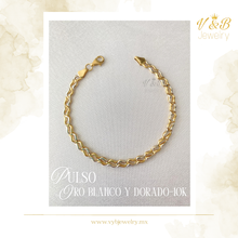 Cargar imagen en el visor de la galería, Pulso Oro Blanco y Dorado
