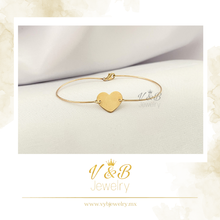 Cargar imagen en el visor de la galería, Pulsera Corazón Plano

