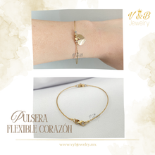 Cargar imagen en el visor de la galería, Pulsera Flexible Corazón

