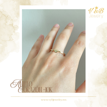 Cargar imagen en el visor de la galería, Anillo Corazón - Dos Zirconias
