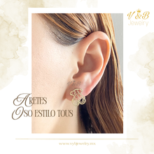 Cargar imagen en el visor de la galería, Aretes Oso Estilo Tous
