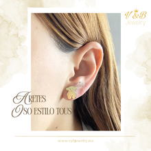 Cargar imagen en el visor de la galería, Aretes Oso Estilo Tous
