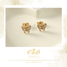 Cargar imagen en el visor de la galería, Aretes Mariposas
