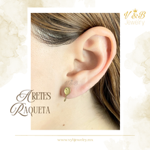 Cargar imagen en el visor de la galería, Aretes Raqueta
