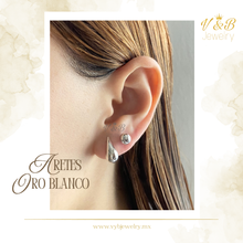 Cargar imagen en el visor de la galería, Aretes Oro Blanco
