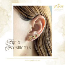 Cargar imagen en el visor de la galería, Aretes Oso Estilo Tous Diferentes Tamaños

