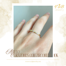 Cargar imagen en el visor de la galería, Anillo Guia de Corazones
