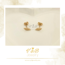 Cargar imagen en el visor de la galería, Aretes de Hoja - 14K
