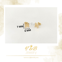Cargar imagen en el visor de la galería, Aretes Iniciales - 14K
