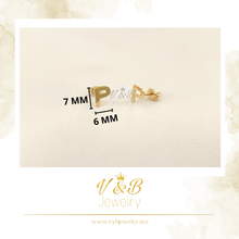 Cargar imagen en el visor de la galería, Aretes Iniciales - 14K
