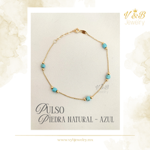 Cargar imagen en el visor de la galería, Pulso Piedra Natural Azul

