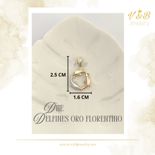 Cargar imagen en el visor de la galería, Dije Delfines Oro Florentino
