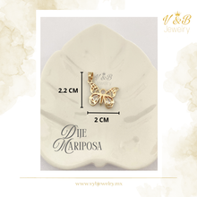 Cargar imagen en el visor de la galería, Dije Mariposa con Zirconias
