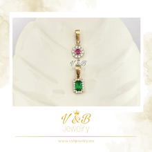 Cargar imagen en el visor de la galería, Dije Rosa y Verde
