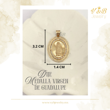 Cargar imagen en el visor de la galería, Dije Medalla Virgen de Guadalupe
