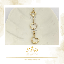 Cargar imagen en el visor de la galería, Dijes de Corazones - 14K
