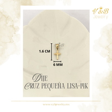 Cargar imagen en el visor de la galería, Dije Cruz Pequeña Lisa - 14K
