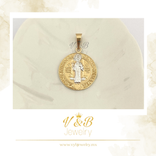 Cargar imagen en el visor de la galería, Dije de Medalla San Benito - 18K
