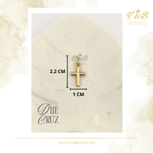 Cargar imagen en el visor de la galería, Dije Cruz Chica - 18K
