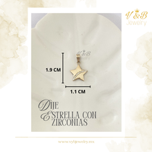 Cargar imagen en el visor de la galería, Dije Estrella Con Zirconias
