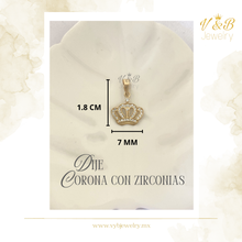 Cargar imagen en el visor de la galería, Dije Corona con Zirconias

