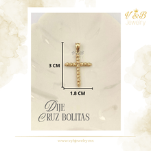 Cargar imagen en el visor de la galería, Dije Cruz Bolitas
