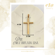 Cargar imagen en el visor de la galería, Dije Cruz Inflada Lisa
