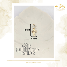 Cargar imagen en el visor de la galería, Dijes Silueta Cruz
