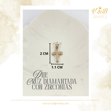 Cargar imagen en el visor de la galería, Dije Cruz Diamantada con Zirconias
