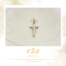 Cargar imagen en el visor de la galería, Dije Cruz con Cristo O. Blanco
